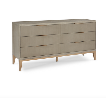 Elias 68" Six Drawer Dresser - Brushed Smoke