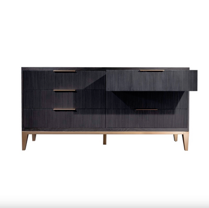 Elias 68" Six Drawer Dresser - Onyx