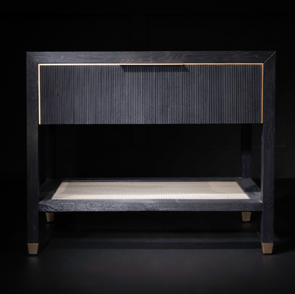 Elias 34" One Drawer Nightstand - Onyx