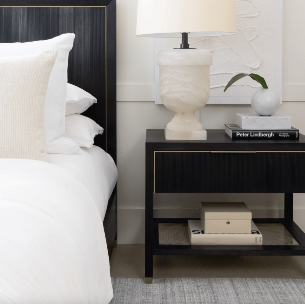 Elias One Drawer Nightstand - Onyx - Classic Carolina Home
