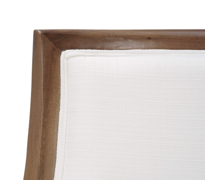 MacKenzie Mahogany Counter Stool - Straw + Performance White