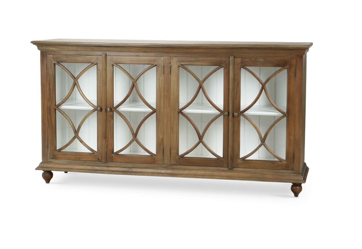 Hamilton 82" Mahogany 4 Door Sideboard - Straw