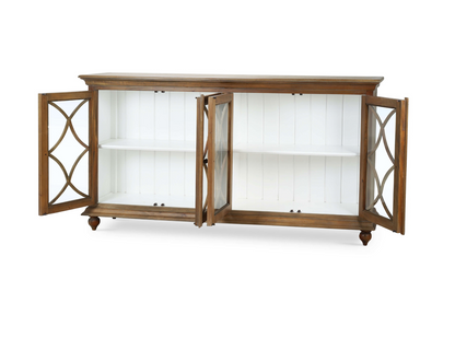 Hamilton 82" Mahogany 4 Door Sideboard - Straw