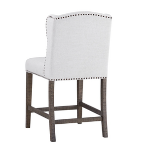 Shannon 24" Counter Stool - Cotton + Gray Wash