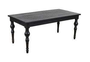 Francesca 71" Dining Table - Rustic Black