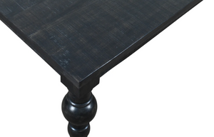 Francesca 71" Dining Table - Rustic Black