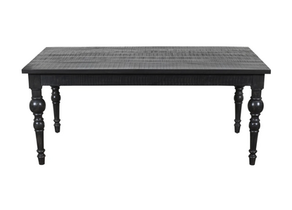 Francesca 71" Dining Table - Rustic Black