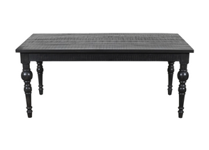 Francesca 71" Dining Table - Rustic Black