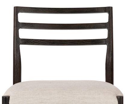 Jolene 40" Counter Stool - Carbon Oak + Linen