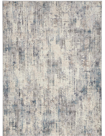 Eternity Area Rug - Ivory/Blue/Grey