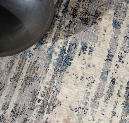 Eternity Area Rug - Ivory/Blue/Grey