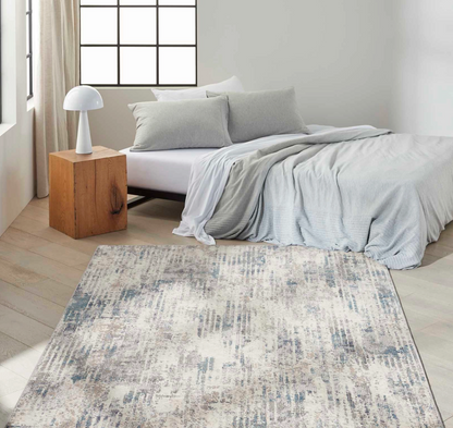 Eternity Area Rug - Ivory/Blue/Grey