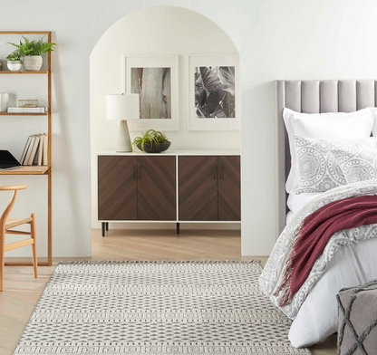 Baxter Area Rug - Slate/Ivory