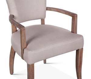 Cindy 22" Upholstered Dining Chair - Beige Linen
