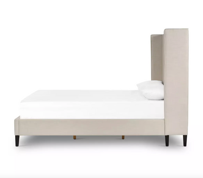 Mason 82" Upholstered King Bed - Cambric Ivory