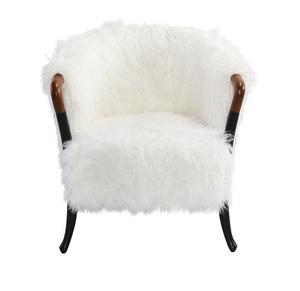 Peppa 28" Fur Accent Chair