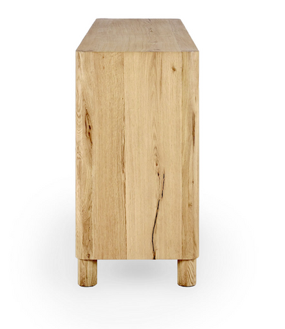 Olin 80" 4 Door Oak Sideboard - Light Natural