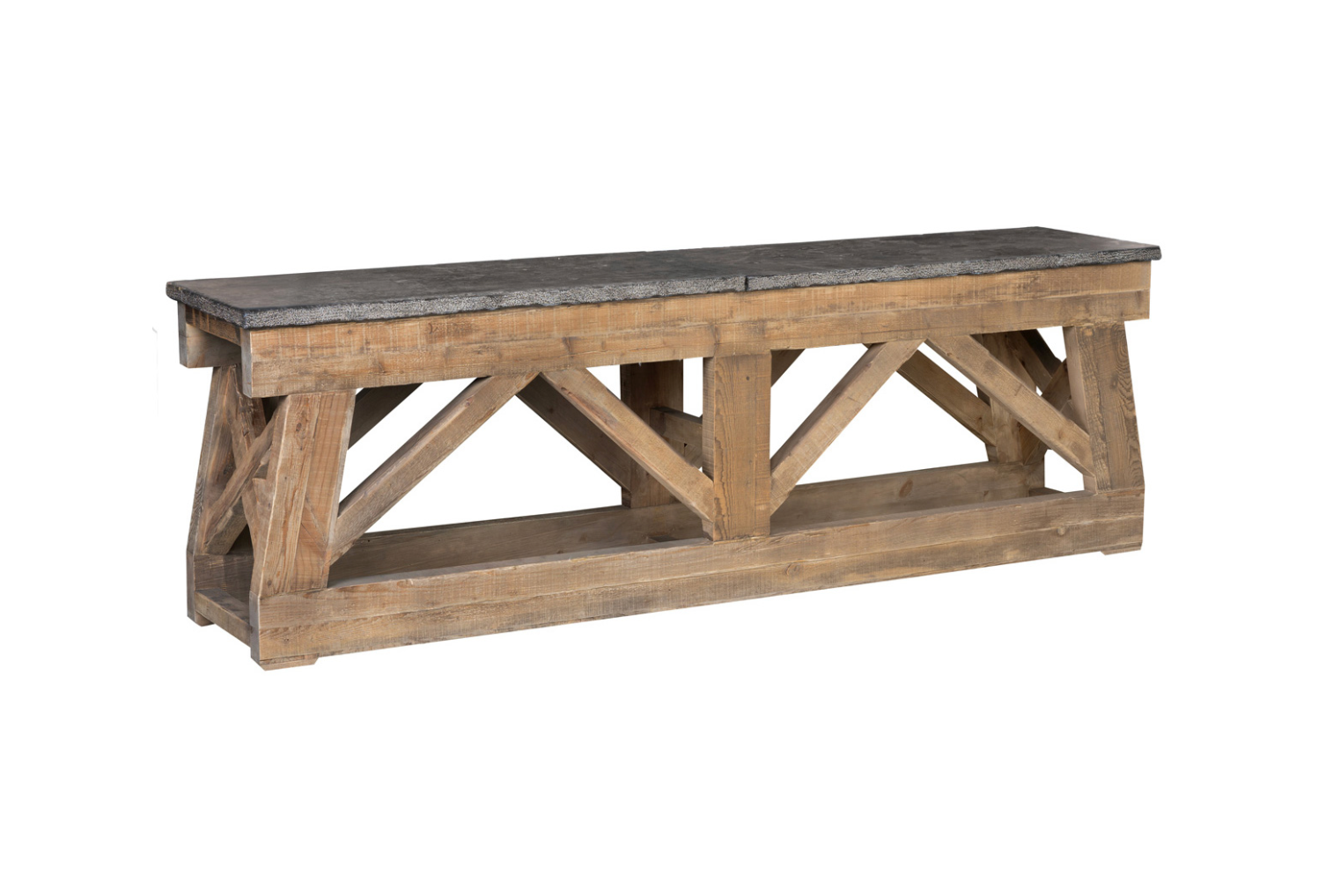 Marlena 100" Blue Stone Top Console Table