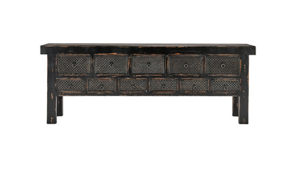 Libbey 93" Reclaimed Pine Sideboard - Distressed Black