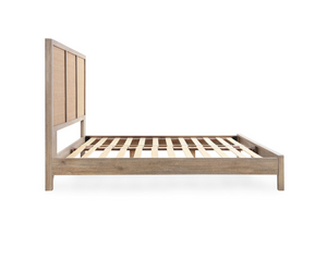 Jann Wood & Raatan King Bed - Light Natural