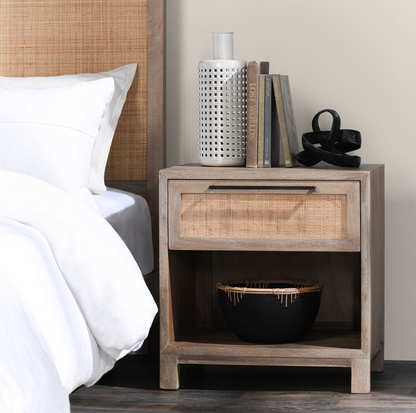 Plateau 24" Single Drawer Nightstand - Light Natural