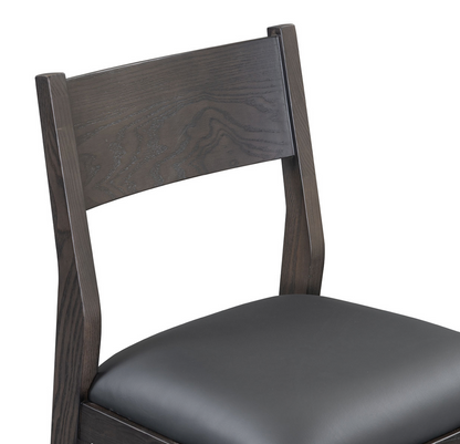 Amara 30" Bar Stool - Noir + Ash