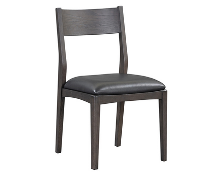 Amara Dining Chair - Noir Leather + Ash