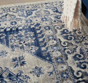 Manchester Area Rug - Ivory/Blue