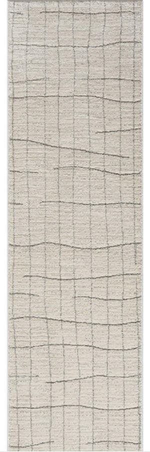 Helsinki Area Rug - Grey/Ivory Cross Weave