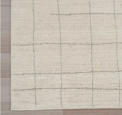 Helsinki Area Rug - Grey/Ivory Cross Weave