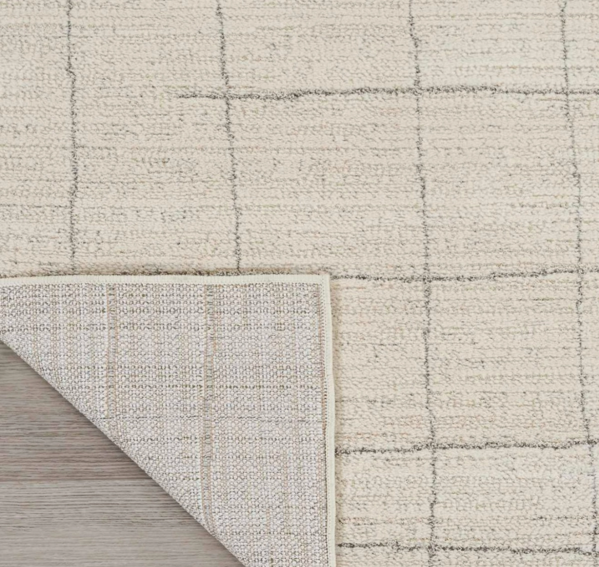 Helsinki Area Rug - Grey/Ivory Cross Weave