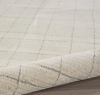 Helsinki Area Rug - Grey/Ivory Cross Weave