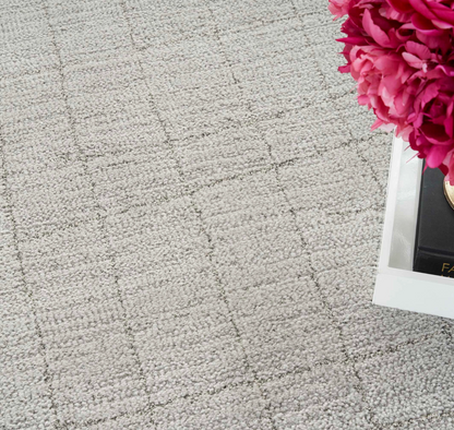 Helsinki Area Rug - Grey Cross Weave