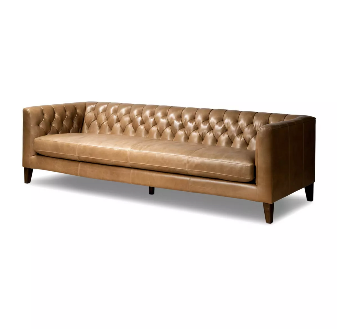 Dakota 96" Top Grain Leather Sofa - Dakota Warm Taupe