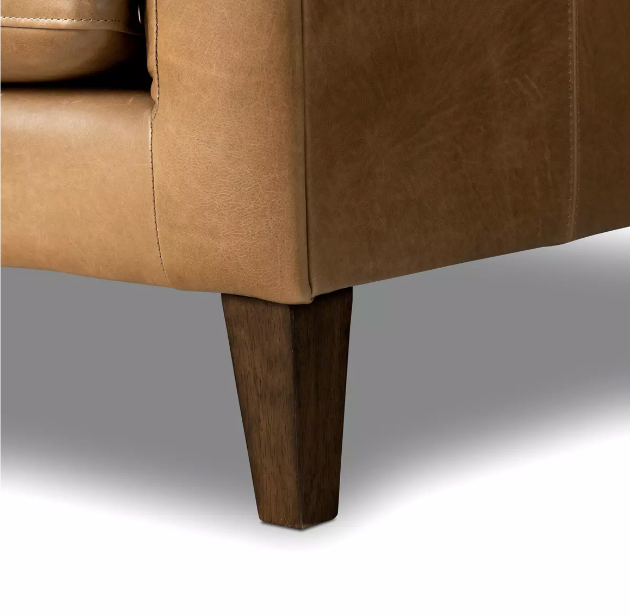 Dakota 96" Top Grain Leather Sofa - Dakota Warm Taupe