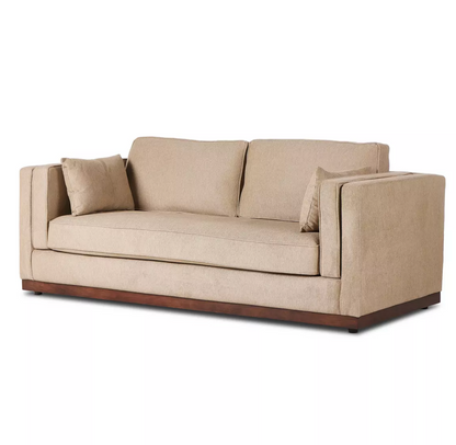 Amber 87" 2 Cushion Sofa - Quenton Pebble