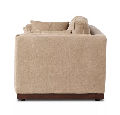 Amber 87" 2 Cushion Sofa - Quenton Pebble