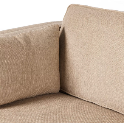 Amber 87" 2 Cushion Sofa - Quenton Pebble