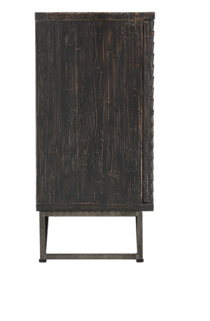 Braxton 39" 2 Door Cabinet - Distressed Black (DISCONTINUED)