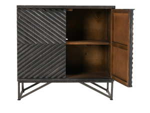 Braxton 39" 2 Door Cabinet - Distressed Black (DISCONTINUED)