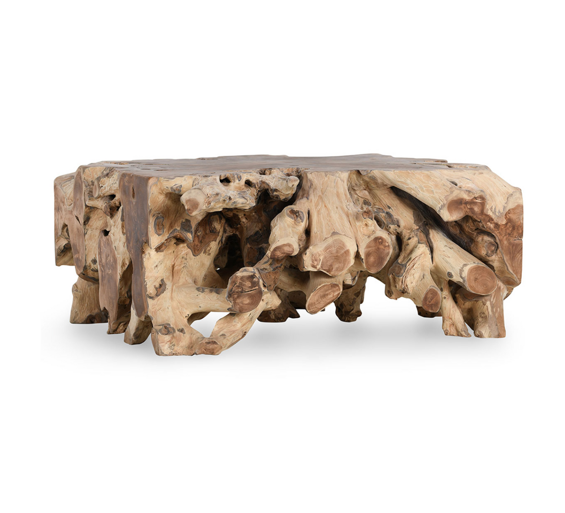 Aurora 40" Root Square Coffee Table - Natural