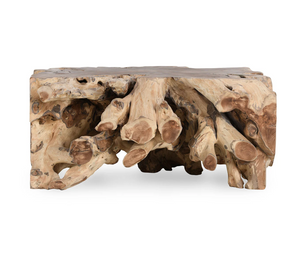 Aurora 40" Root Square Coffee Table - Natural