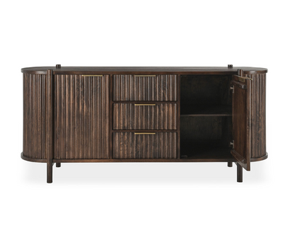 Cascade 74" 2 Door 3 Drawer Sideboard - Brown