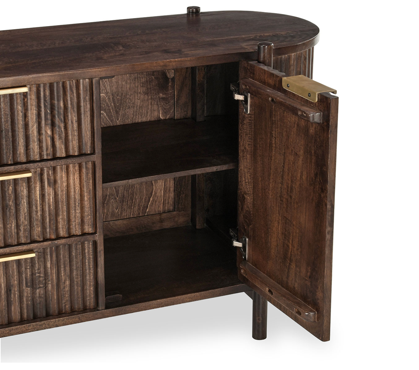 Cascade 74" 2 Door 3 Drawer Sideboard - Brown