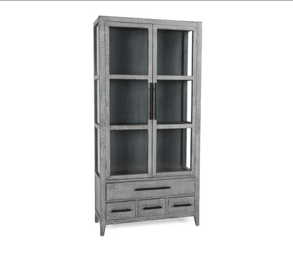 Willow 43" 2 Door 4 Drawer Tall Cabinet - Antique Blue