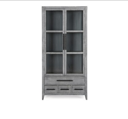 Willow 43" 2 Door 4 Drawer Tall Cabinet - Antique Blue