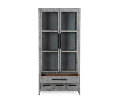 Willow 43" 2 Door 4 Drawer Tall Cabinet - Antique Blue