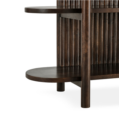 Sienna 81" Tall Bookcase - Brown