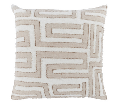 Mateo 22x22 Down Pillow - Ivory/Natural