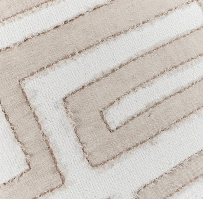 Mateo 22x22 Down Pillow - Ivory/Natural